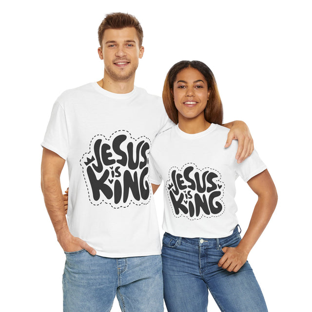 Jesus is King Heavy Cotton Tee
