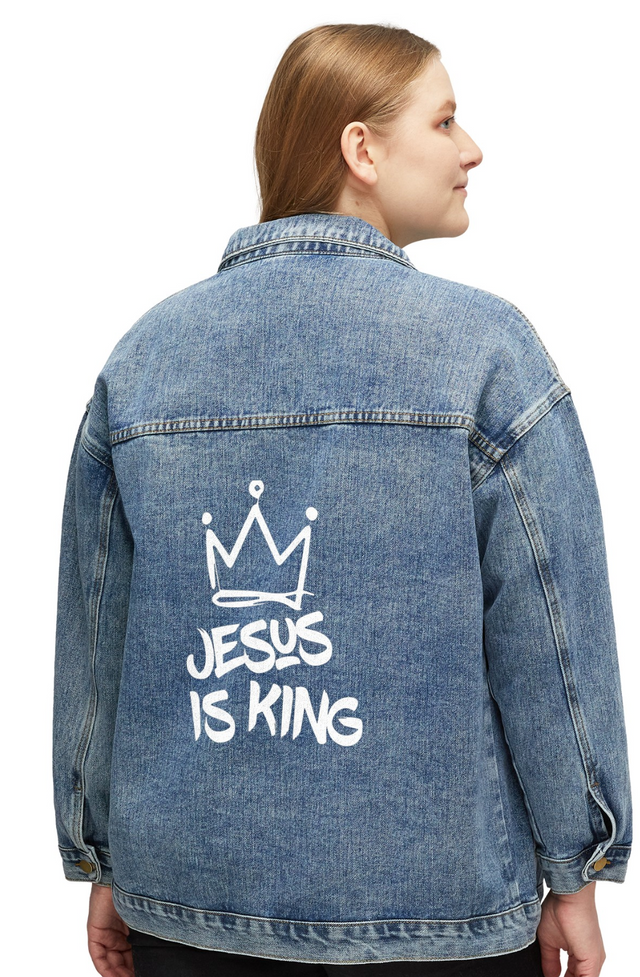 Jesus is King Denim Jacket