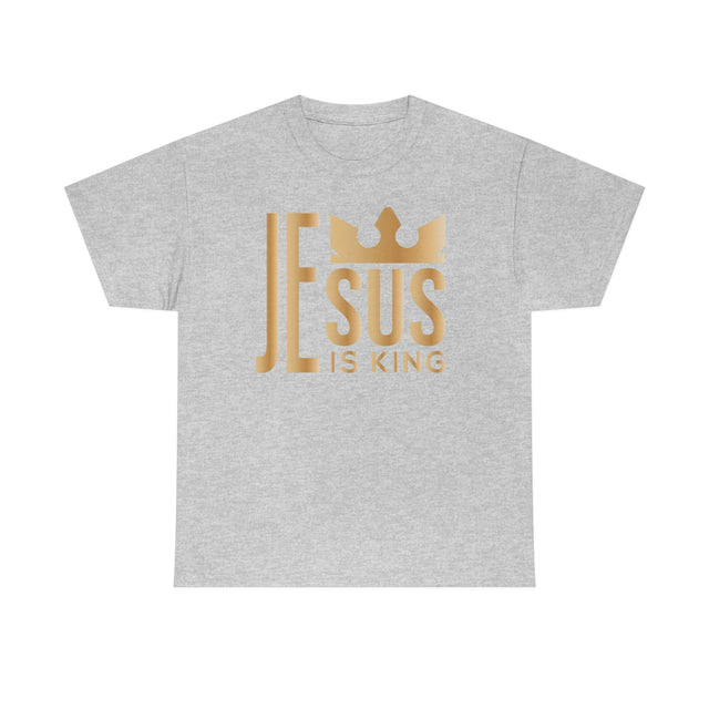 Jesus is KING Unisex Heavy Cotton Eco Friendly Christian T-Shirt