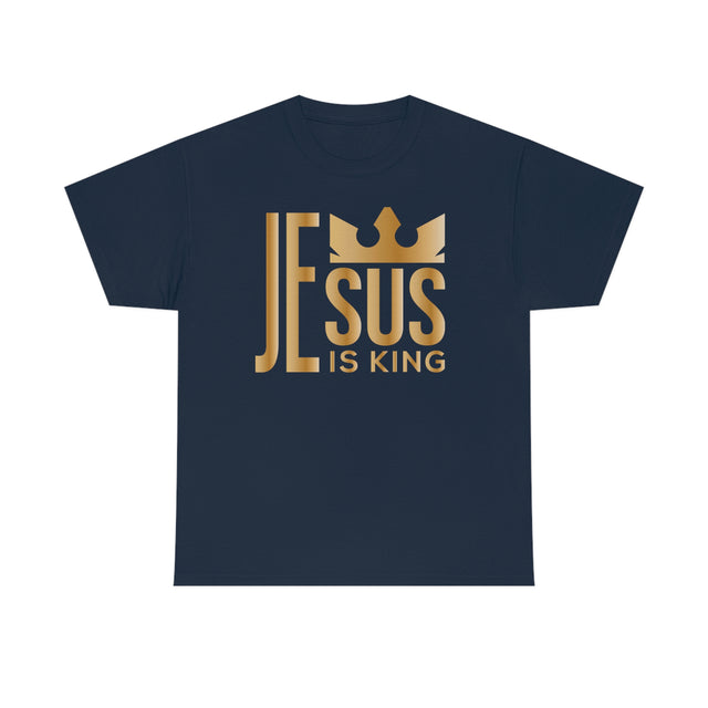Jesus is KING Unisex Heavy Cotton Eco Friendly Christian T-Shirt