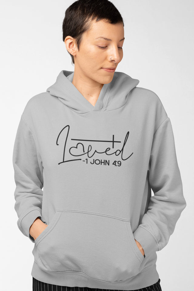 1 John 4: 9 John Unisex Heavy Blend™ Hooded Sweatshirt