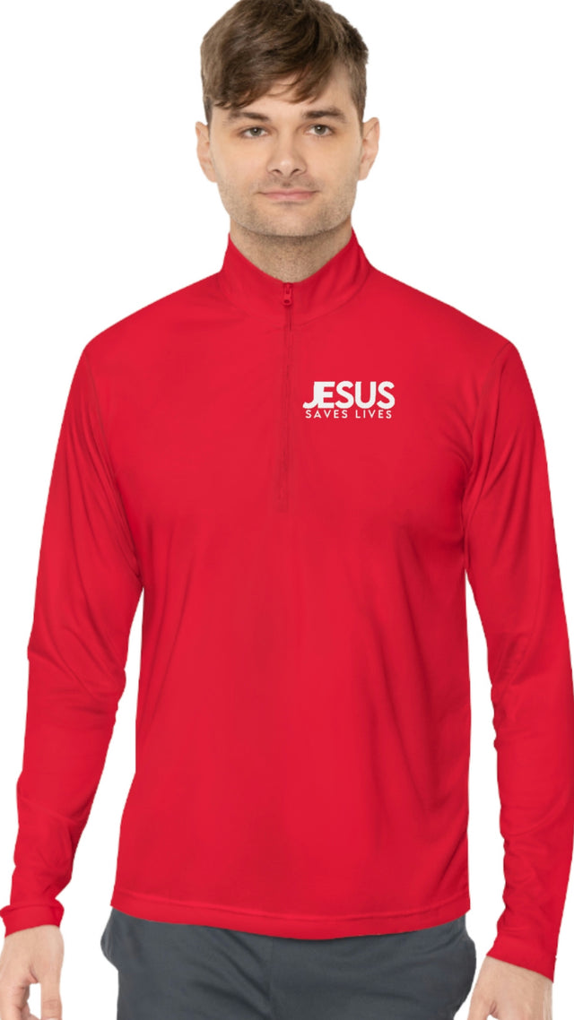 Jesus Saves Lives - Christian Zip Pullover