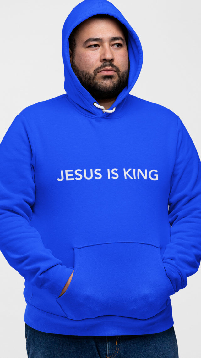 JESUS IS KING Christian Hooded Sweatshirt