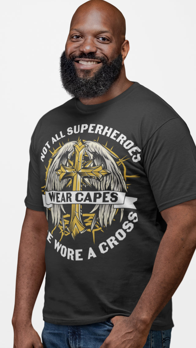 Superheroes Heavy Christian T Shirt